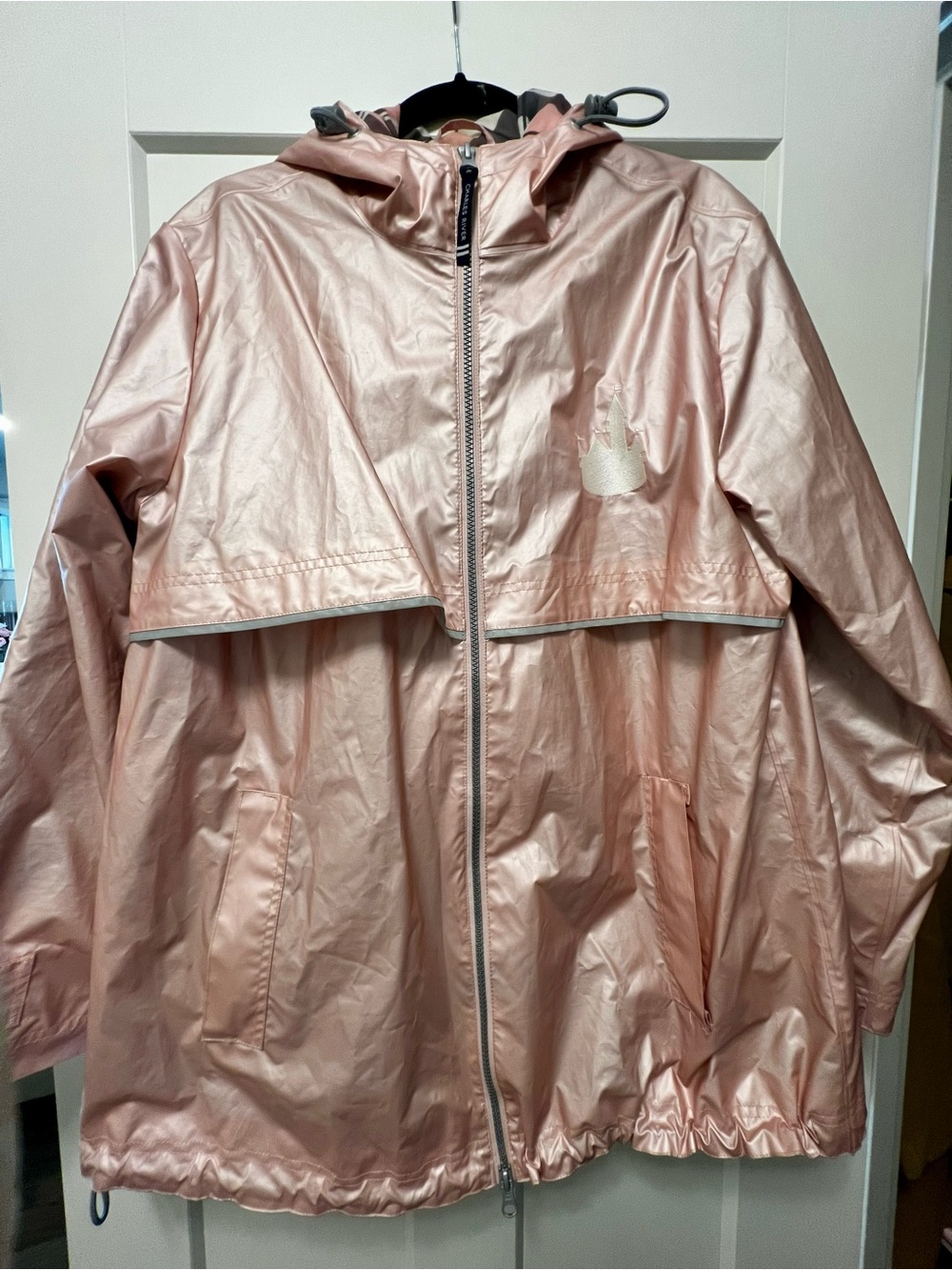 Charles River New Englander Rose Gold Rain Jacket Disney Castle – XL